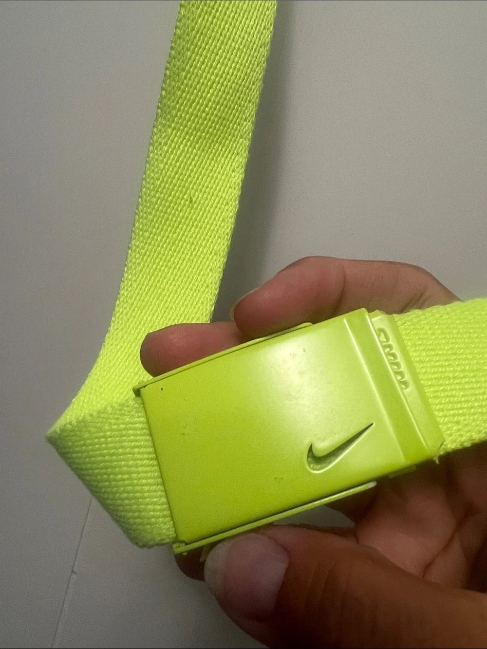 Neon Yellow Safety Webbing Belt